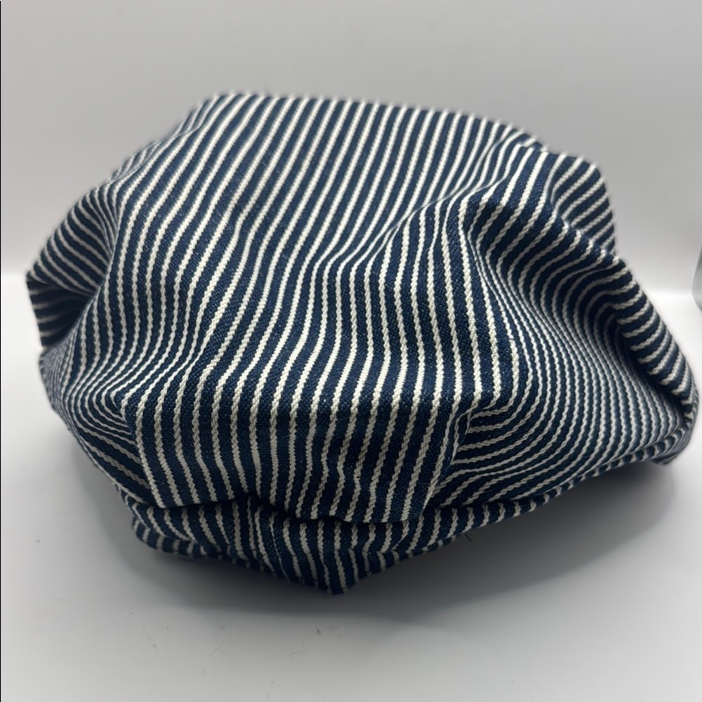 Striped Blue and White conducted Cap - Picture 2 of 5